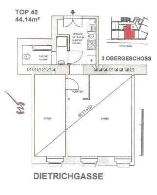 2-Zimmer-Wohnung kaufen in Wien – 43,99 m², € 89.000 – Bild 9 von 11