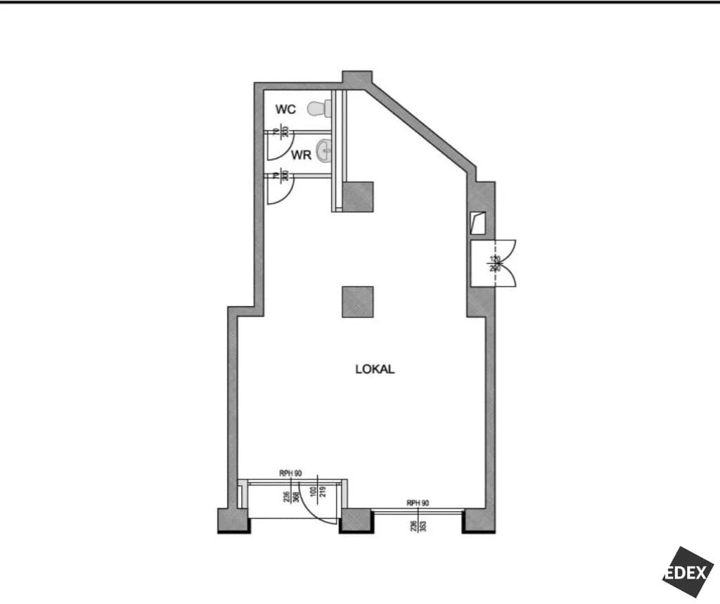 Gewerbeimmobilie mieten in Wien – 58 m², € 824 – Bild 2 von 2