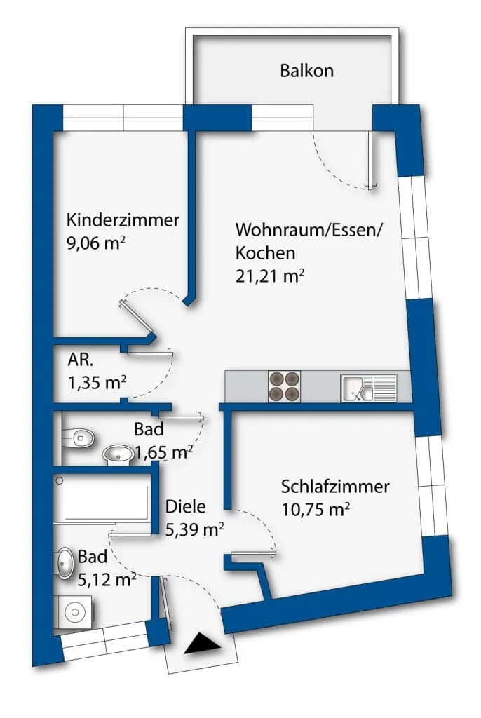 3-Zimmer-Wohnung kaufen in Schwaz – 54,74 m², € 324.000 – Bild 19 von 19