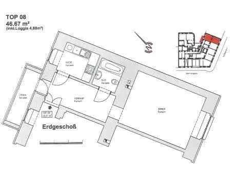 1-Zimmer-Wohnung kaufen in Wien – 45,67 m², € 159.000 – Bild 9 von 10