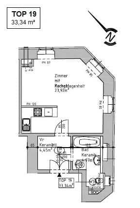 1-Zimmer-Wohnung kaufen in Wien – 31,43 m², € 99.000 – Bild 9 von 10