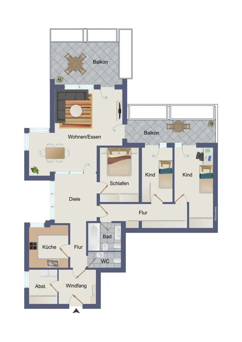 5-Zimmer-Wohnung mieten in Graz – 124 m², € 1.564 – Bild 36 von 36