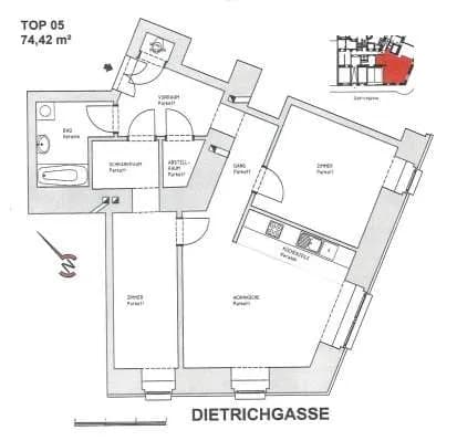 3-Zimmer-Wohnung kaufen in Wien – 74,21 m², € 239.000 – Bild 17 von 18