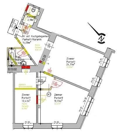 3-Zimmer-Wohnung kaufen in Wien – 77,09 m², € 249.000 – Bild 9 von 10