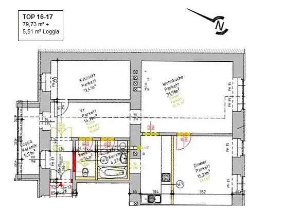 3-Zimmer-Wohnung kaufen in Wien – 85,24 m², € 289.000 – Bild 9 von 10