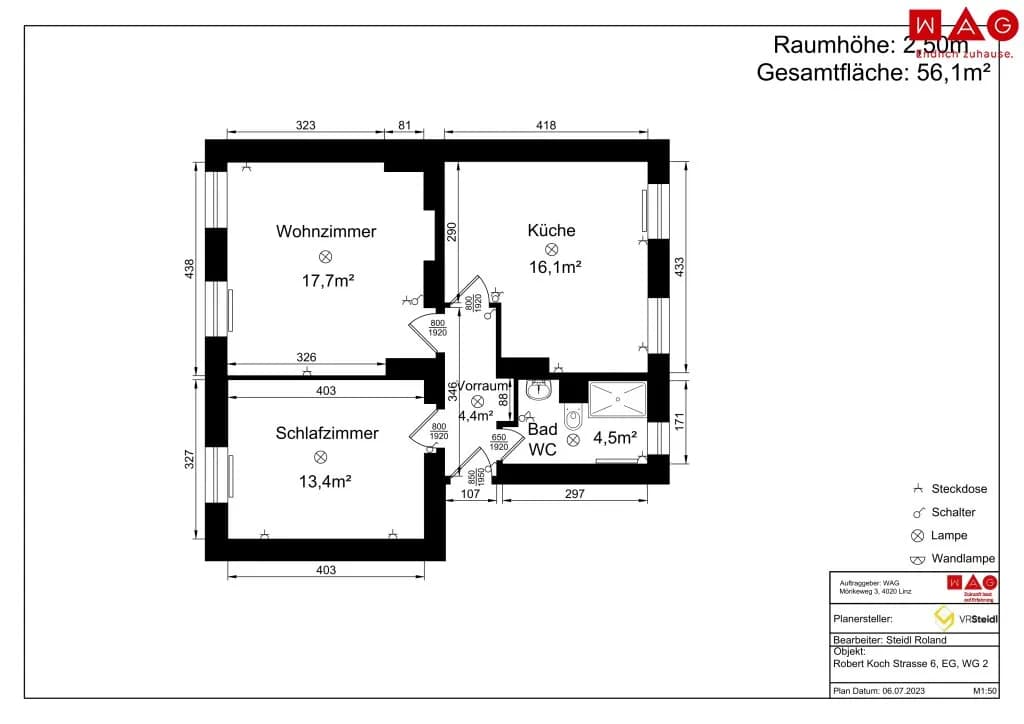 2-Zimmer-Wohnung mieten in Steyr – 56,1 m², € 494 – Bild 8 von 8