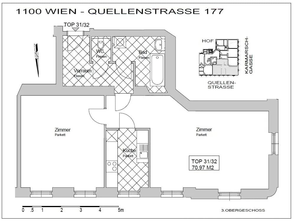 2-Zimmer-Wohnung kaufen in Wien – 70,97 m², € 193.000 – Bild 11 von 12