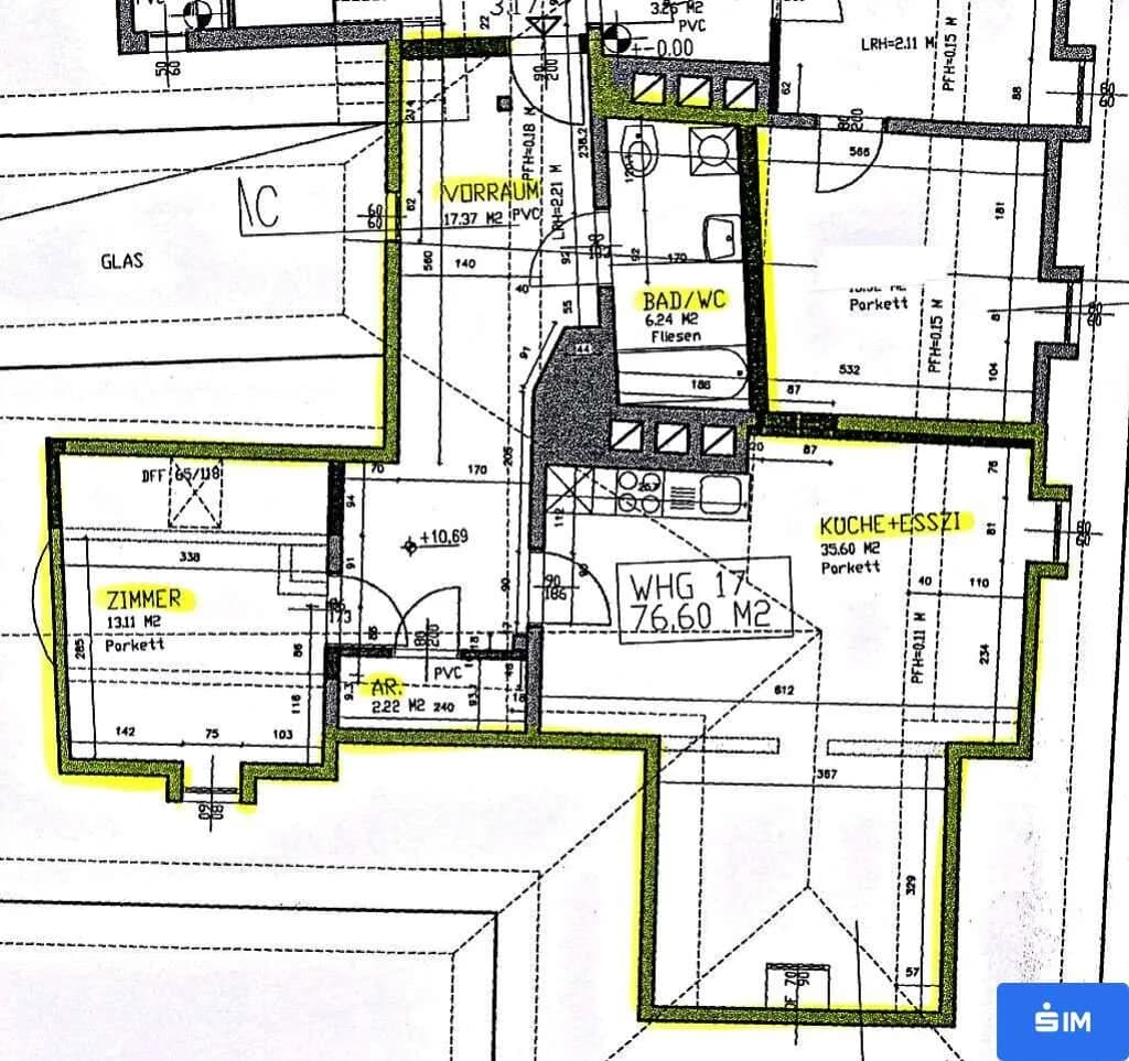 1-Zimmer-Wohnung mieten in Graz – 77,08 m², € 707 – Bild 7 von 7