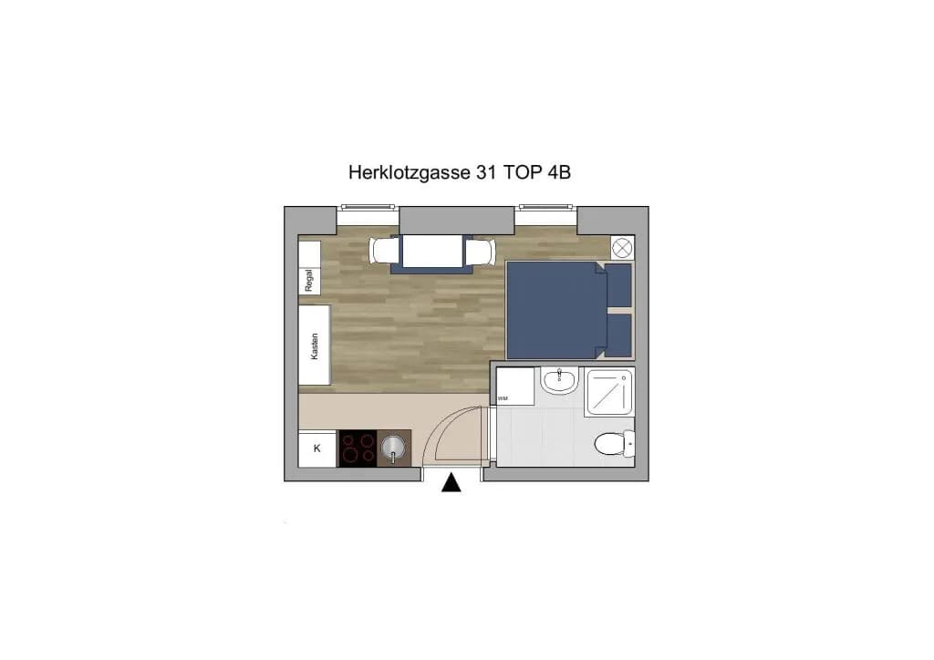 1-Zimmer-Wohnung mieten in Wien – 22 m², € 890 – Bild 8 von 8