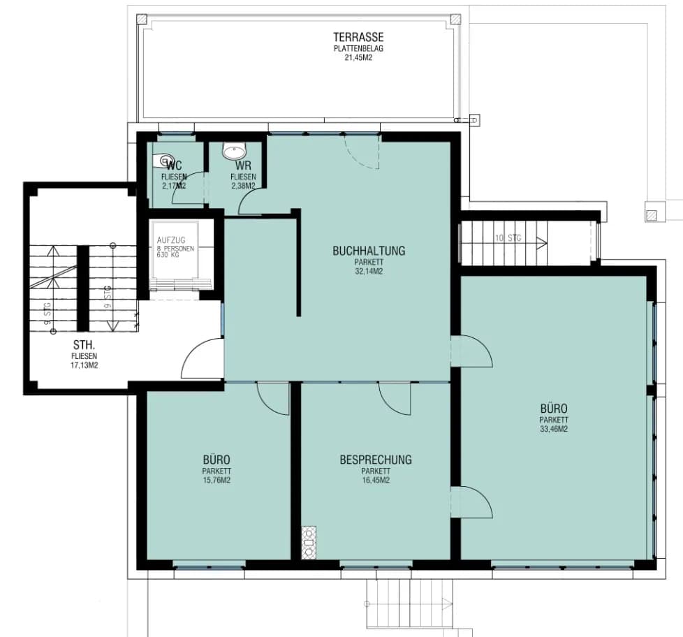 Gewerbeimmobilie mieten in Salzburg Stadt – 110 m², € 1.907 – Bild 7 von 7