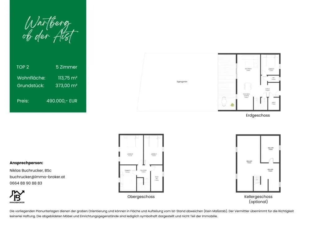 5-Zimmer-Haus kaufen in Freistadt – 117,17 m², € 490.000 – Bild 6 von 6