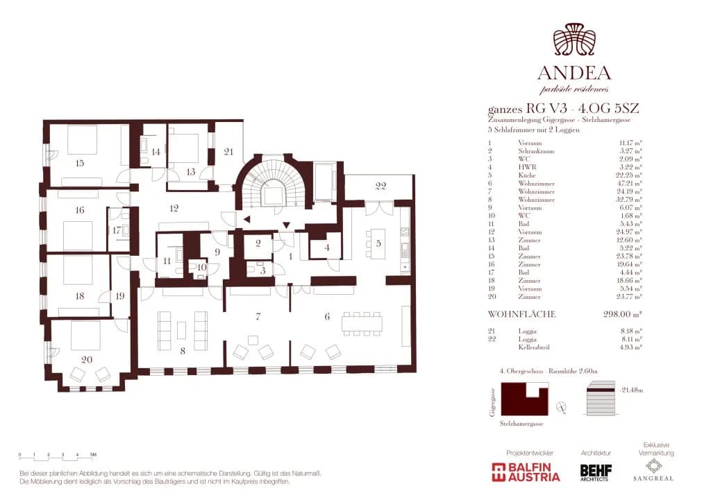 8-Zimmer-Wohnung kaufen in Wien – 298 m², € 4.499.000 – Bild 10 von 11