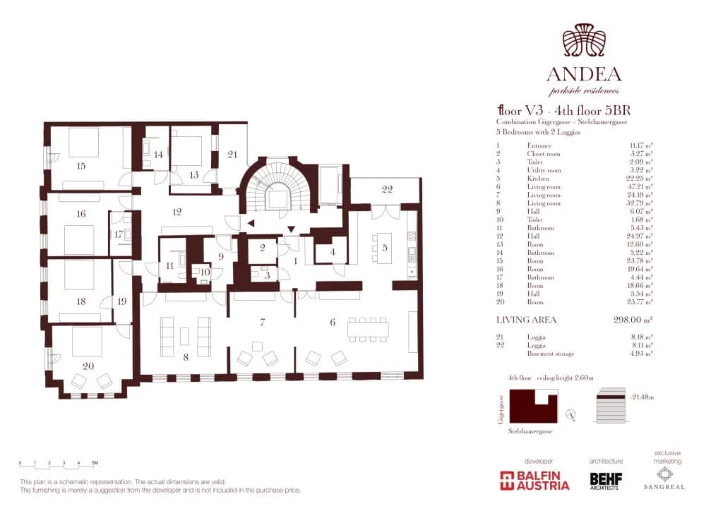 8-Zimmer-Wohnung kaufen in Wien – 298 m², € 4.499.000 – Bild 11 von 11