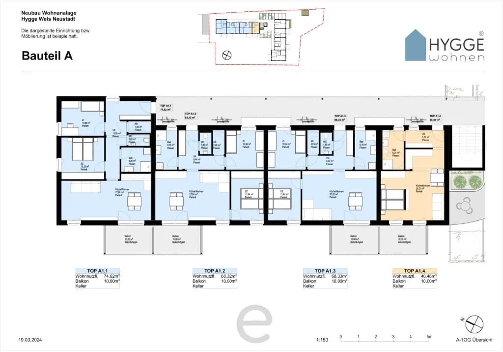 3-Zimmer-Wohnung kaufen in Wels – 74,62 m², € 350.200 – Bild 11 von 15