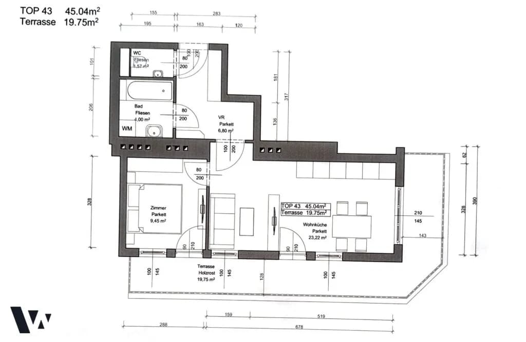 2-Zimmer-Wohnung kaufen in Wien – 45 m², € 299.000 – Bild 13 von 14
