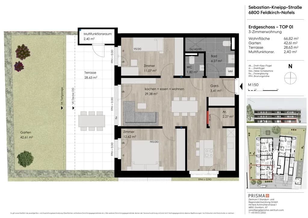 3-Zimmer-Wohnung kaufen in Feldkirch – 66,82 m², € 477.000 – Bild 5 von 5