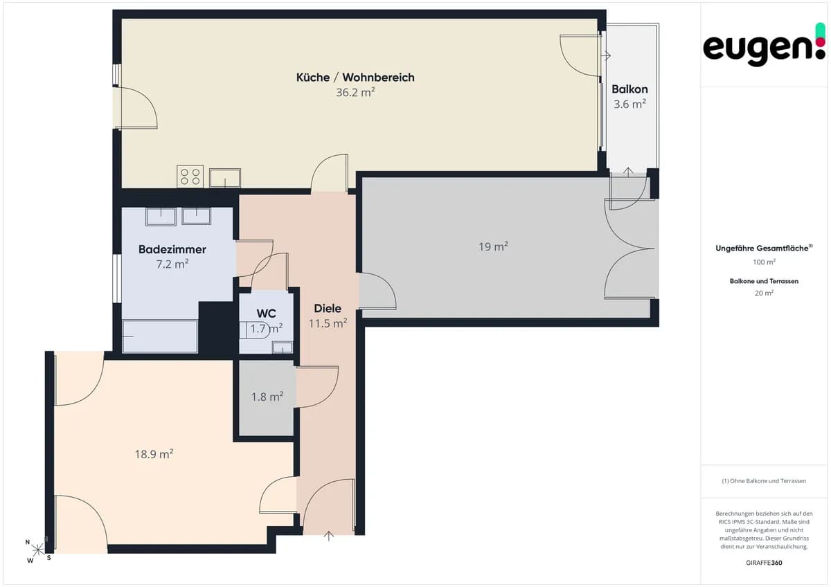 3-Zimmer-Wohnung mieten in Wien – 99,65 m², € 2.395 – Bild 29 von 29