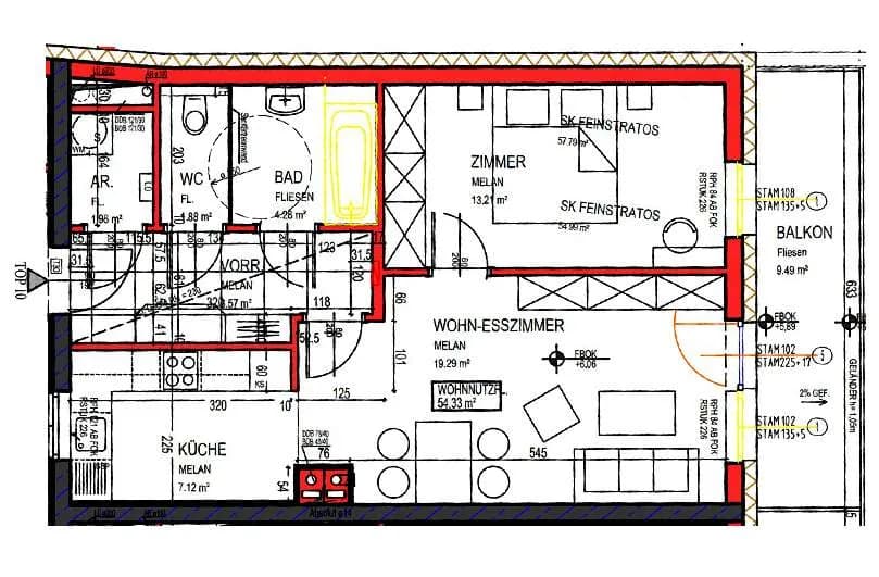 Wohnung mieten in Zwettl – 54,33 m², € 559 – Bild 3 von 13