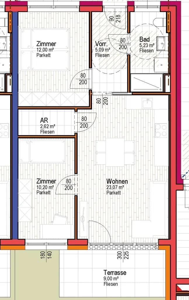 3-Zimmer-Wohnung kaufen in Vöcklabruck – 58,21 m², € 232.258 – Bild 4 von 11