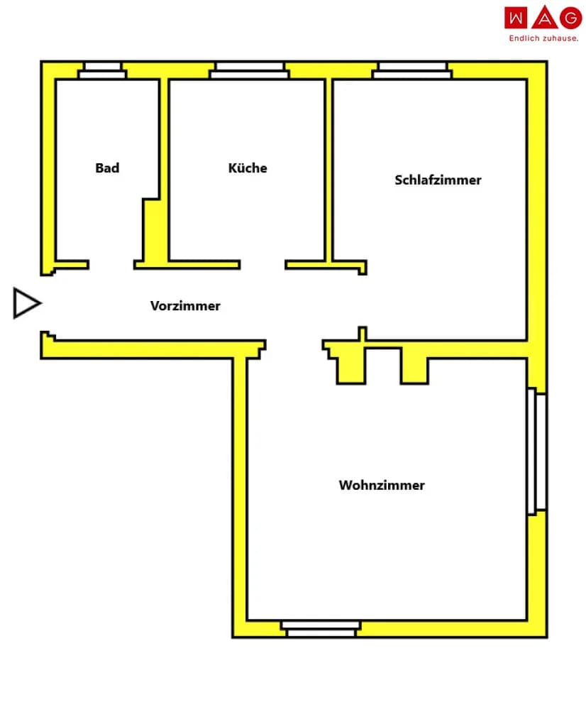 2-Zimmer-Wohnung mieten in Leoben – 55,99 m², € 468 – Bild 7 von 7