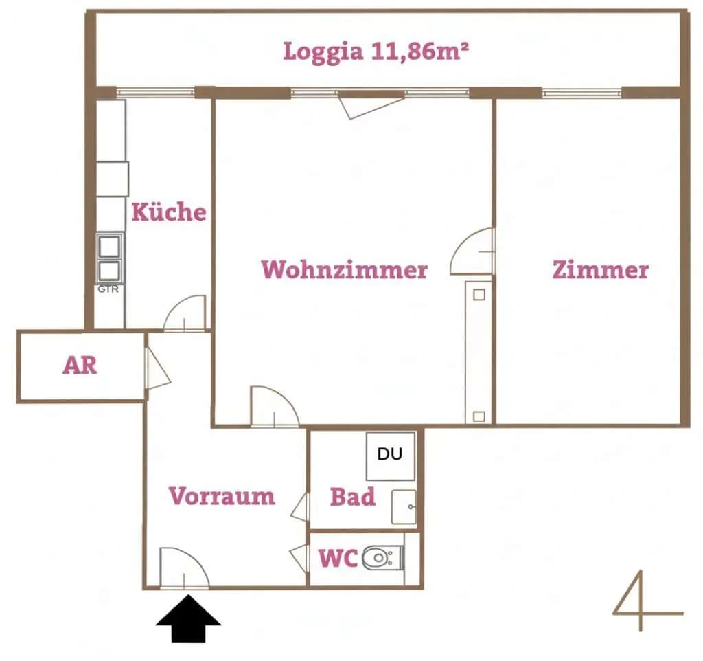 Wohnung kaufen in Wien – 77 m², € 215.000 – Bild 11 von 11