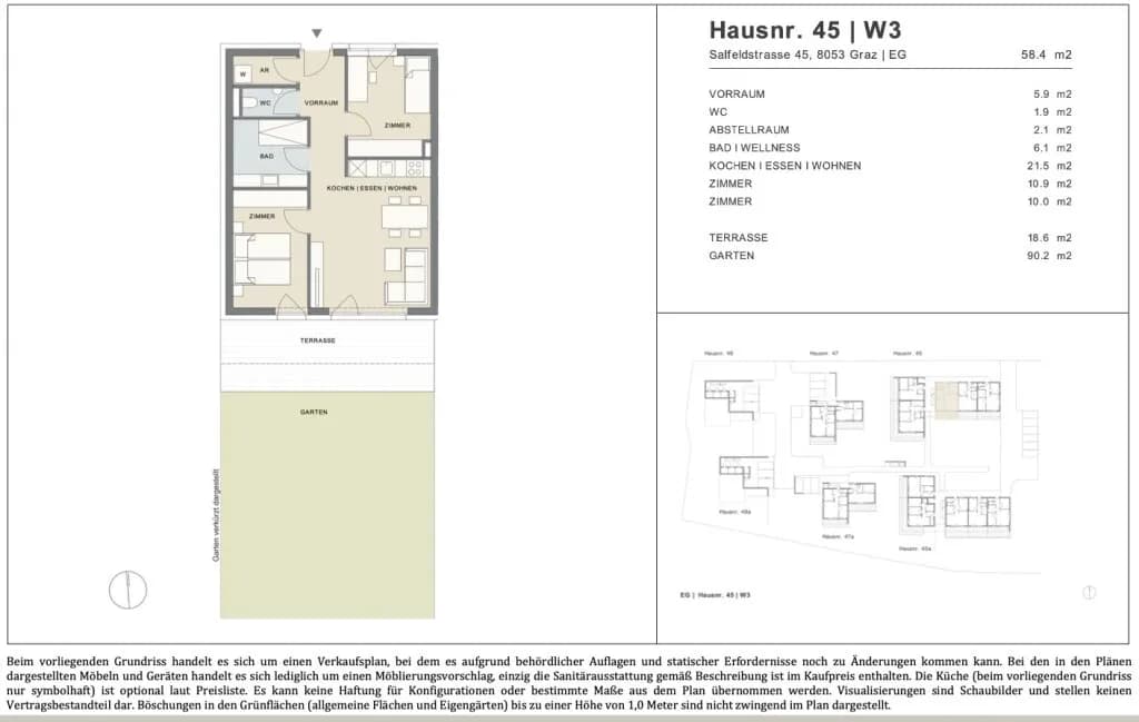 3-Zimmer-Wohnung kaufen in Graz – 58,4 m², € 359.000 – Bild 22 von 22