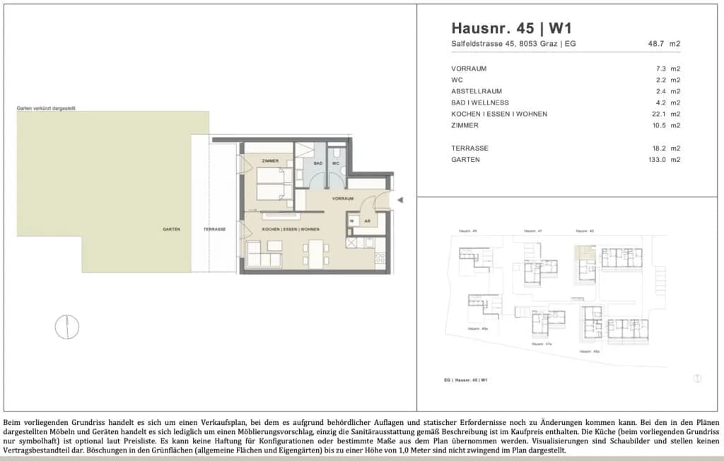 2-Zimmer-Wohnung kaufen in Graz – 49,5 m², € 299.000 – Bild 24 von 24