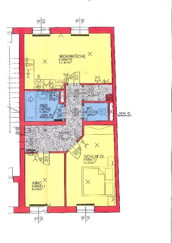 3-Zimmer-Wohnung mieten in Freistadt – 53,83 m², € 500 – Bild 3 von 3
