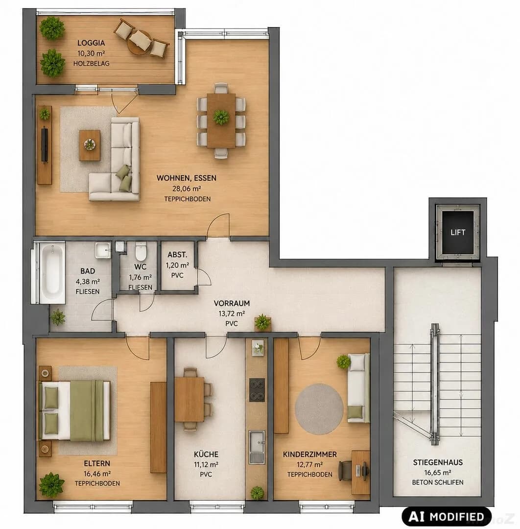 3-Zimmer-Wohnung kaufen in Graz – 90 m², € 314.000 – Bild 2 von 13