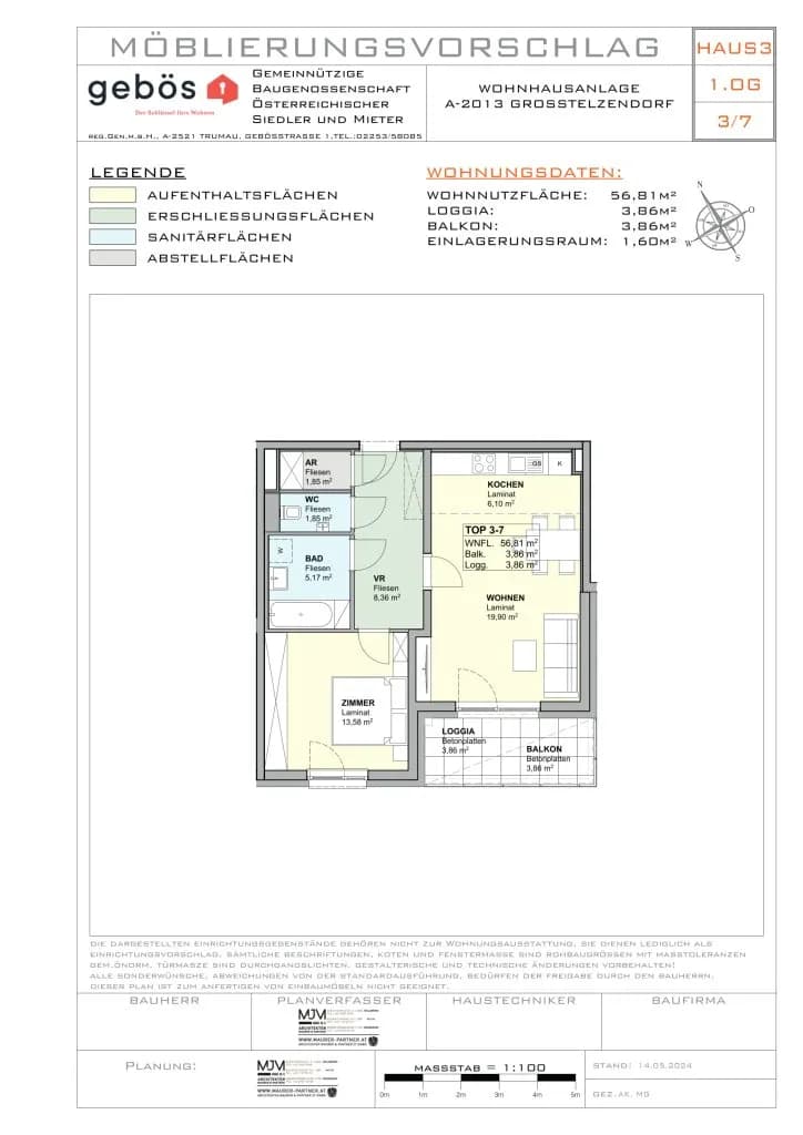 2-Zimmer-Wohnung mieten in Hollabrunn – 56,81 m², € 590 – Bild 15 von 15