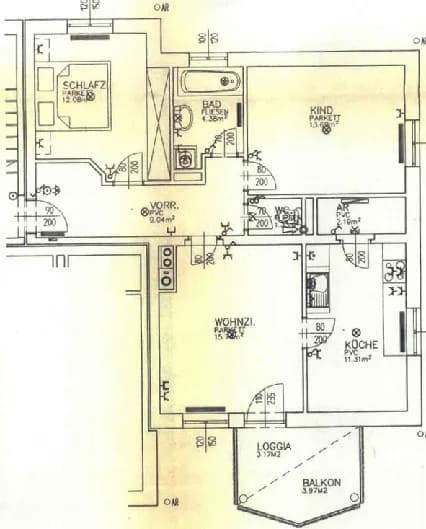 3-Zimmer-Wohnung mieten in Freistadt – 73,02 m², € 642 – Bild 3 von 3