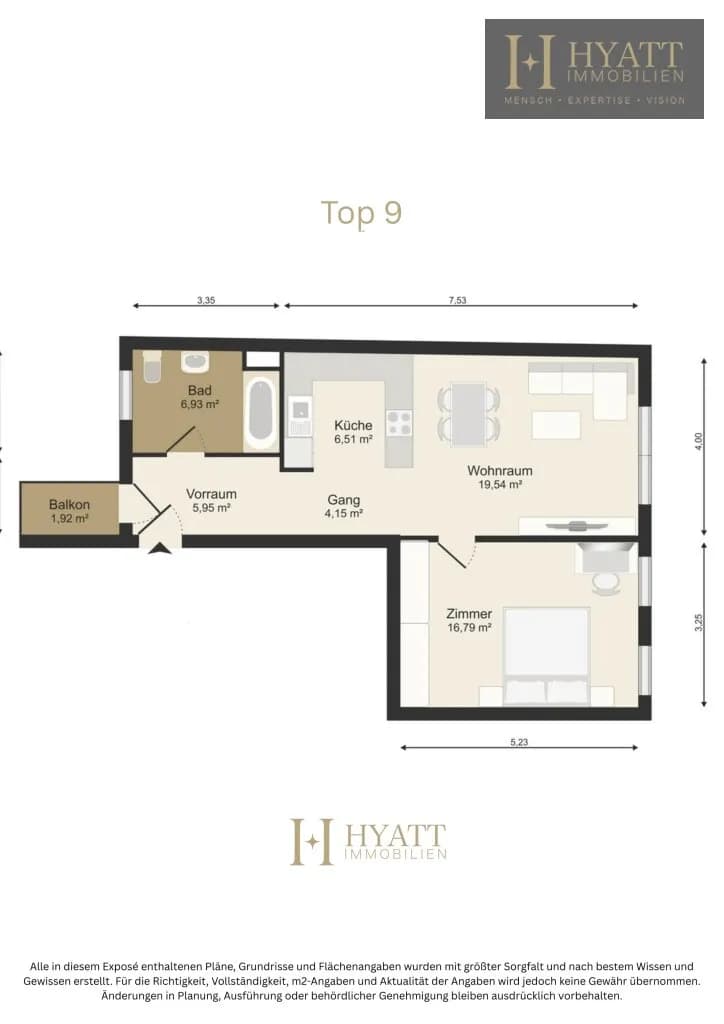 2-Zimmer-Wohnung kaufen in Wien – 58,98 m², € 499.000 – Bild 7 von 8