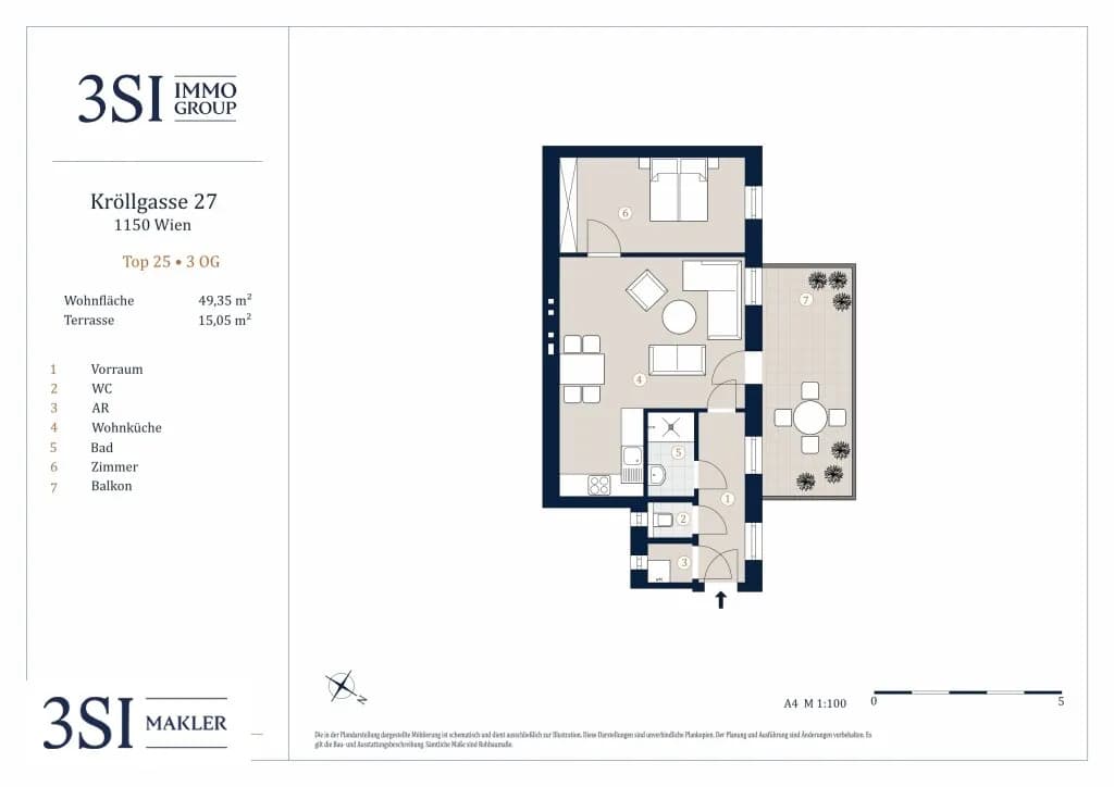 2-Zimmer-Wohnung kaufen in Wien – 49,35 m², € 375.000 – Bild 12 von 12