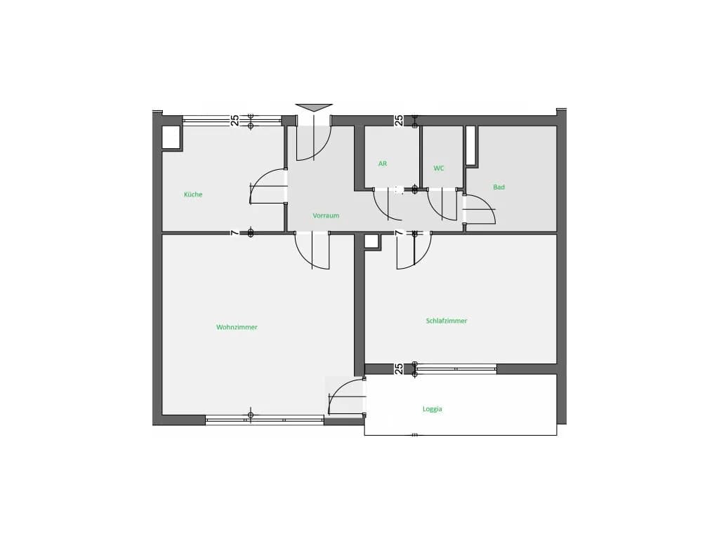 2-Zimmer-Wohnung kaufen in Leoben – 63 m², € 114.900 – Bild 12 von 12