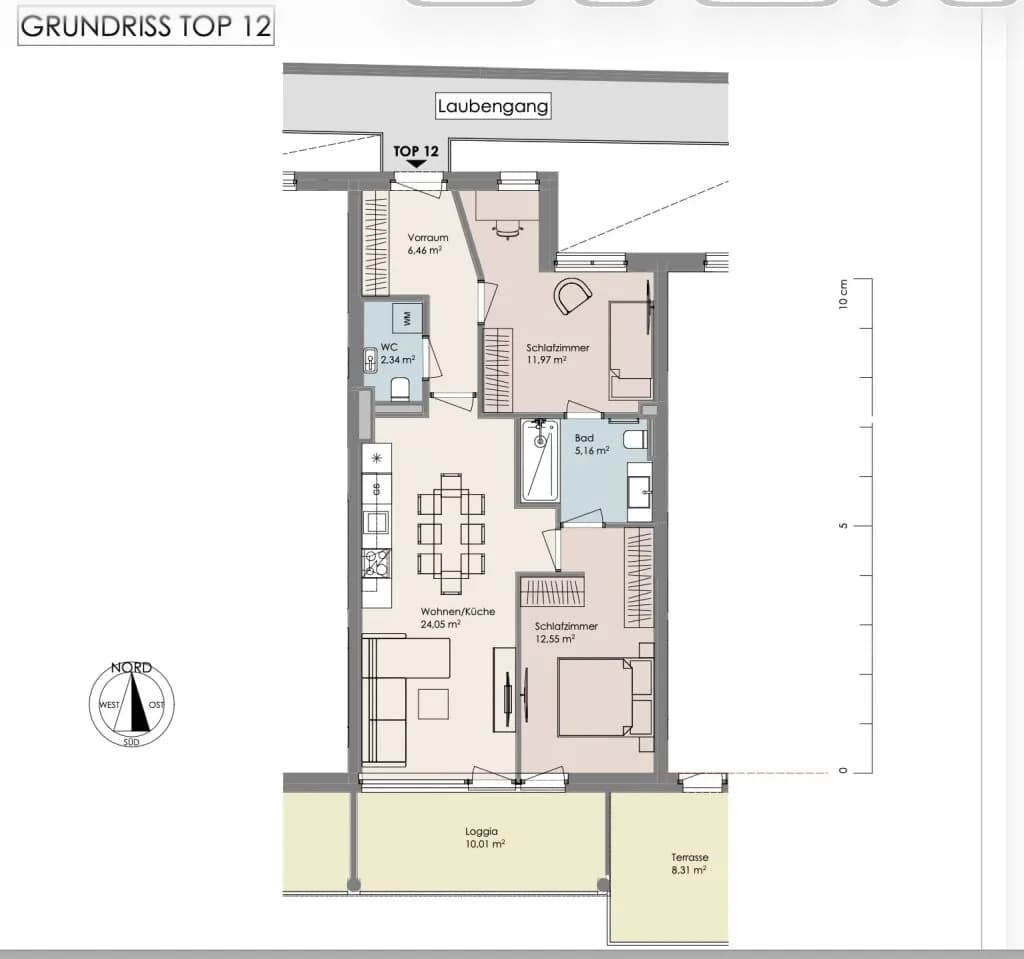 3-Zimmer-Wohnung kaufen in Mödling – 62,53 m², € 512.900 – Bild 6 von 6