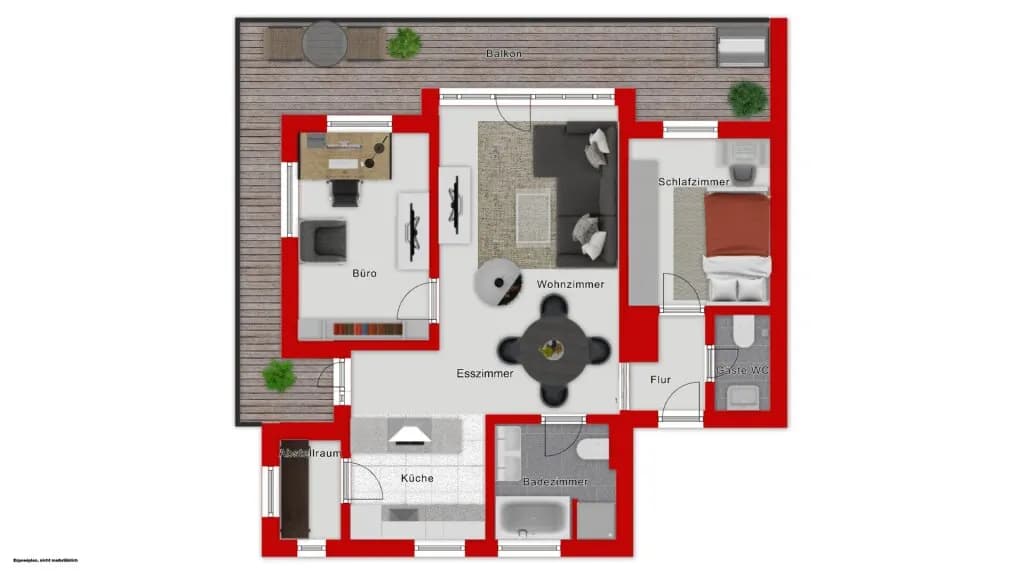 3-Zimmer-Wohnung mieten in Salzburg Stadt – 88,66 m², € 2.295 – Bild 14 von 14