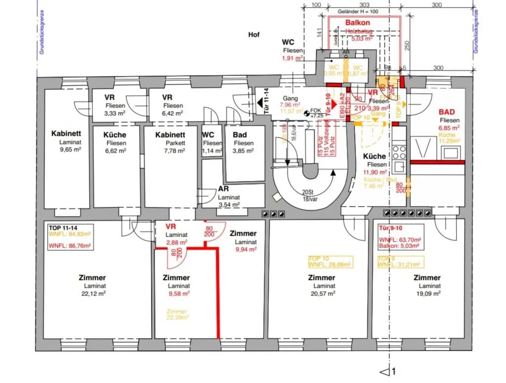 6-Zimmer-Wohnung kaufen in Wien – 150,46 m², € 549.000 – Bild 14 von 14