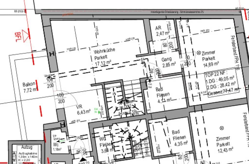 3-Zimmer-Wohnung kaufen in Wien – 77,47 m², € 525.000 – Bild 13 von 14