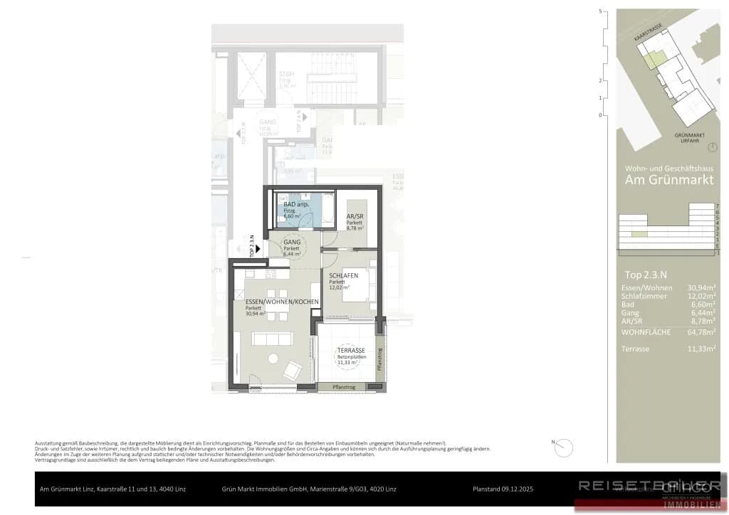 2-Zimmer-Wohnung kaufen in Linz – 64,78 m², € 469.838 – Bild 6 von 6