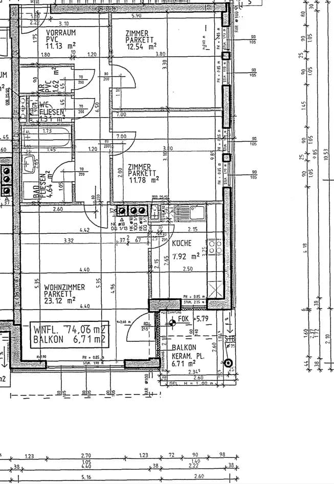 3-Zimmer-Wohnung mieten in Amstetten – 74 m², € 665 – Bild 2 von 4