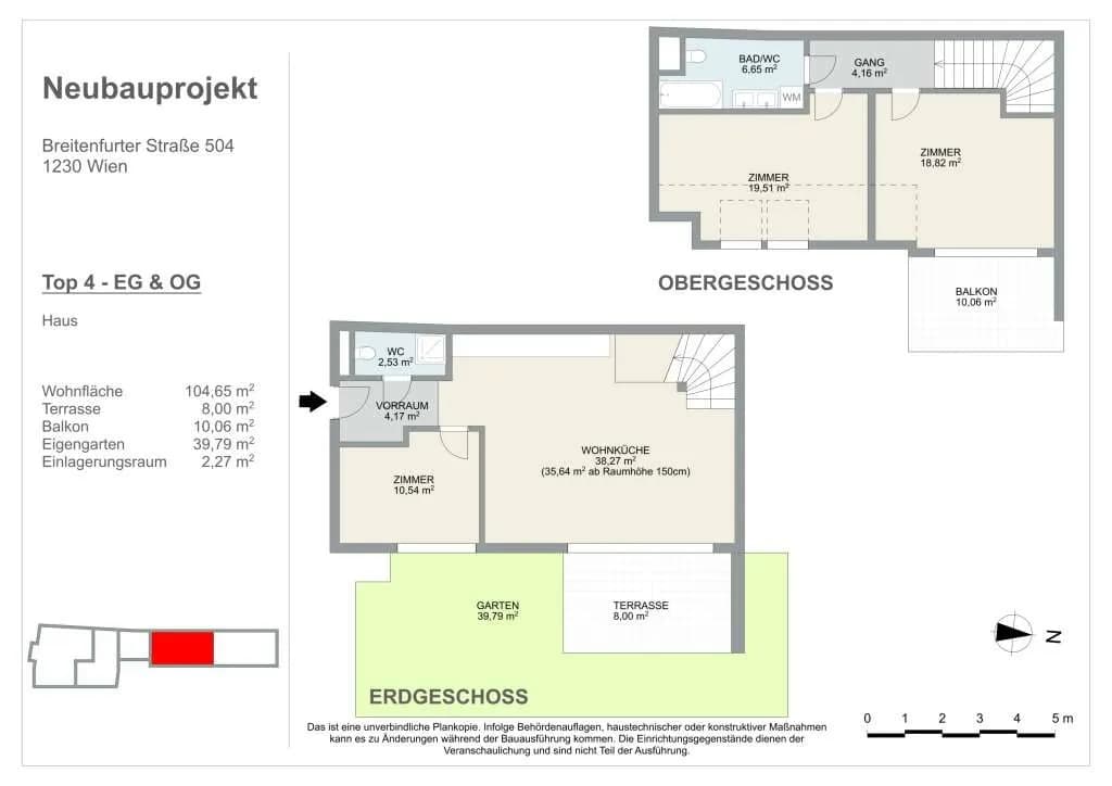 4-Zimmer-Haus kaufen in Wien – 115,36 m², € 649.000 – Bild 8 von 23