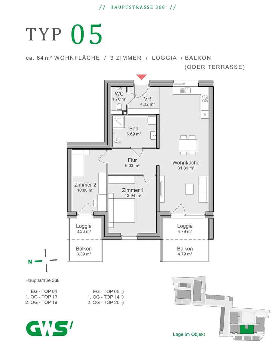 3-Zimmer-Wohnung mieten in Hartberg-Fürstenfeld – 75,52 m², € 934 – Bild 11 von 11