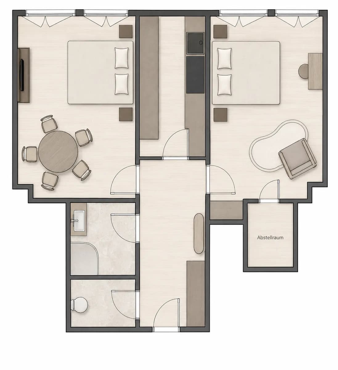 2-Zimmer-Wohnung mieten in Wien – 54 m², € 1.299 – Bild 5 von 15