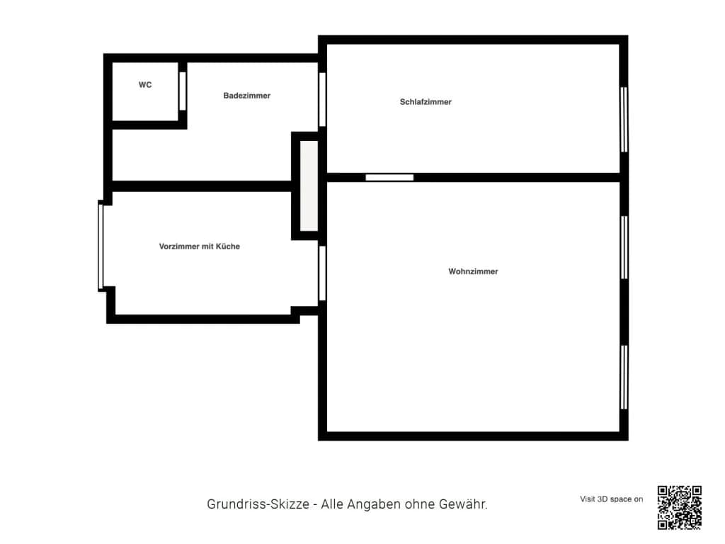 2-Zimmer-Wohnung kaufen in Wien – 45,66 m², € 215.000 – Bild 8 von 8