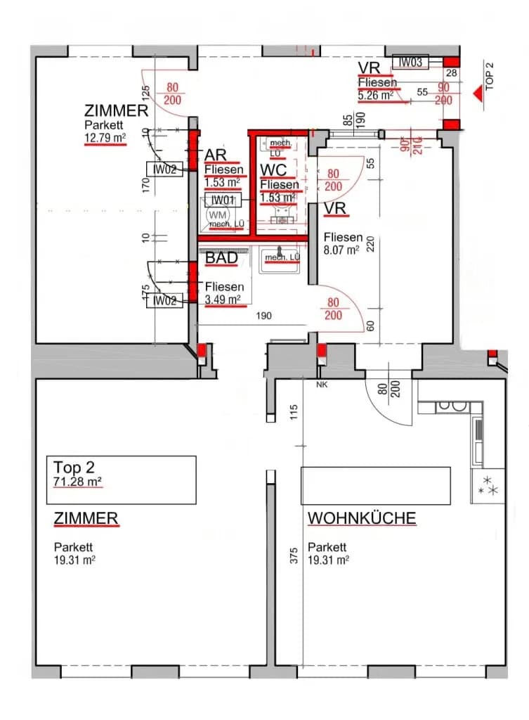3-Zimmer-Wohnung kaufen in Wien – 71,28 m², € 389.000 – Bild 10 von 10