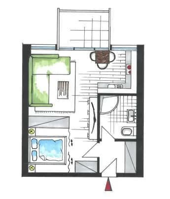 Wohnung mieten in Mödling – 41 m², € 795 – Bild 2 von 5