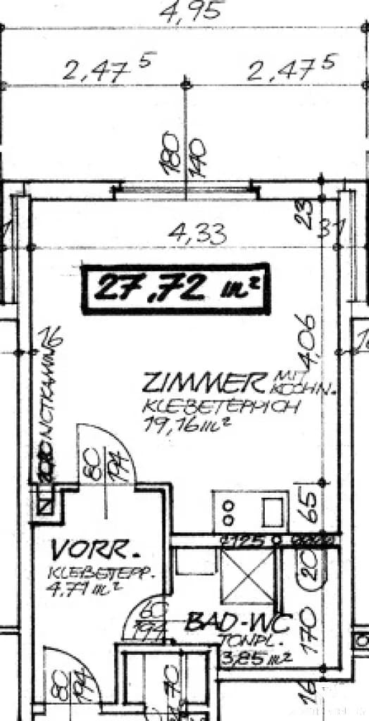 1-Zimmer-Wohnung mieten in Mödling – 28 m², € 567 – Bild 7 von 7