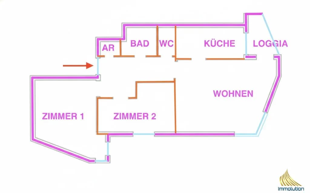 3-Zimmer-Wohnung kaufen in Perg – 66,86 m², € 128.000 – Bild 11 von 11