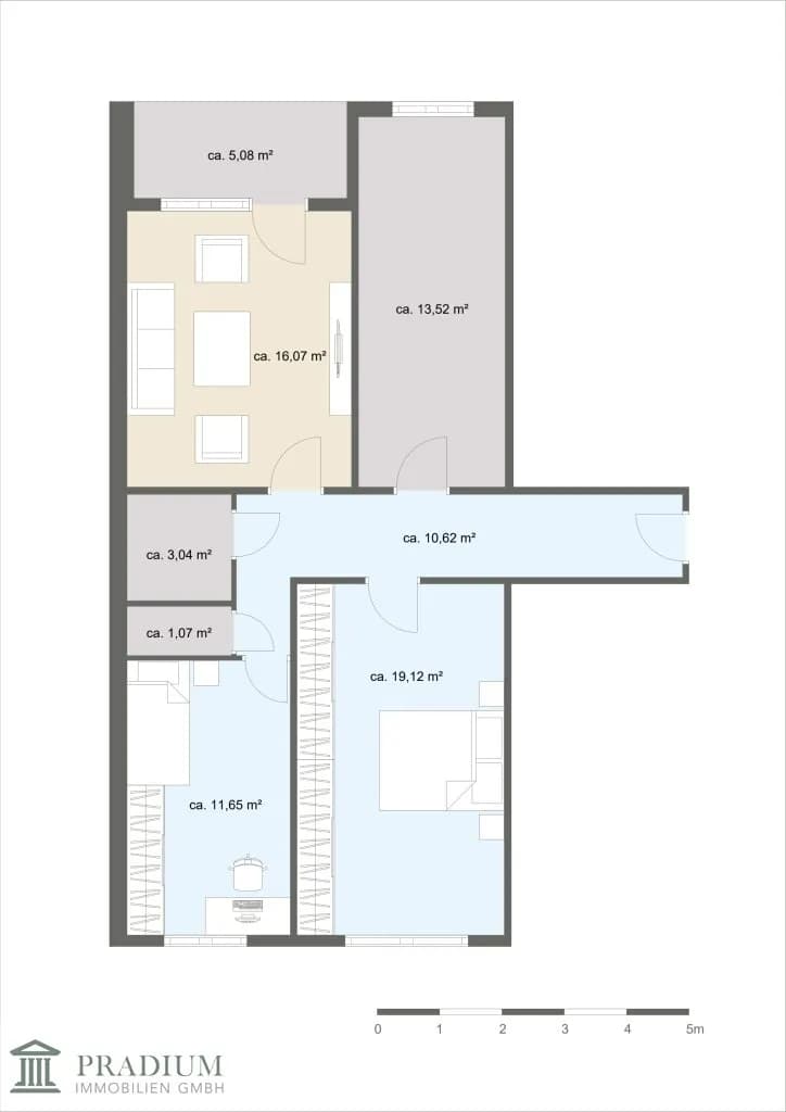 3-Zimmer-Wohnung kaufen in Wien – 75,09 m², € 329.000 – Bild 5 von 14