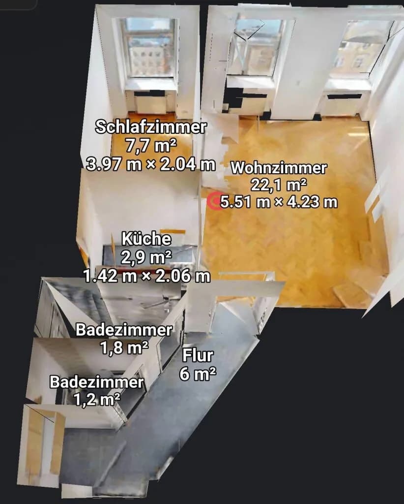 2-Zimmer-Wohnung kaufen in Wien – 41,7 m², € 200.000 – Bild 2 von 21